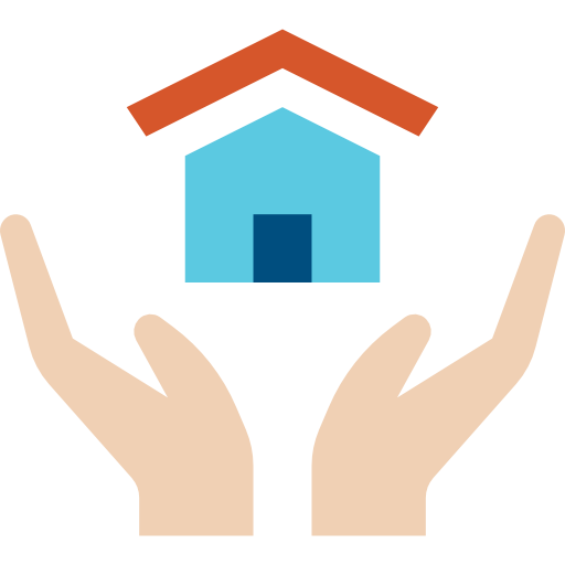 House and hands icon